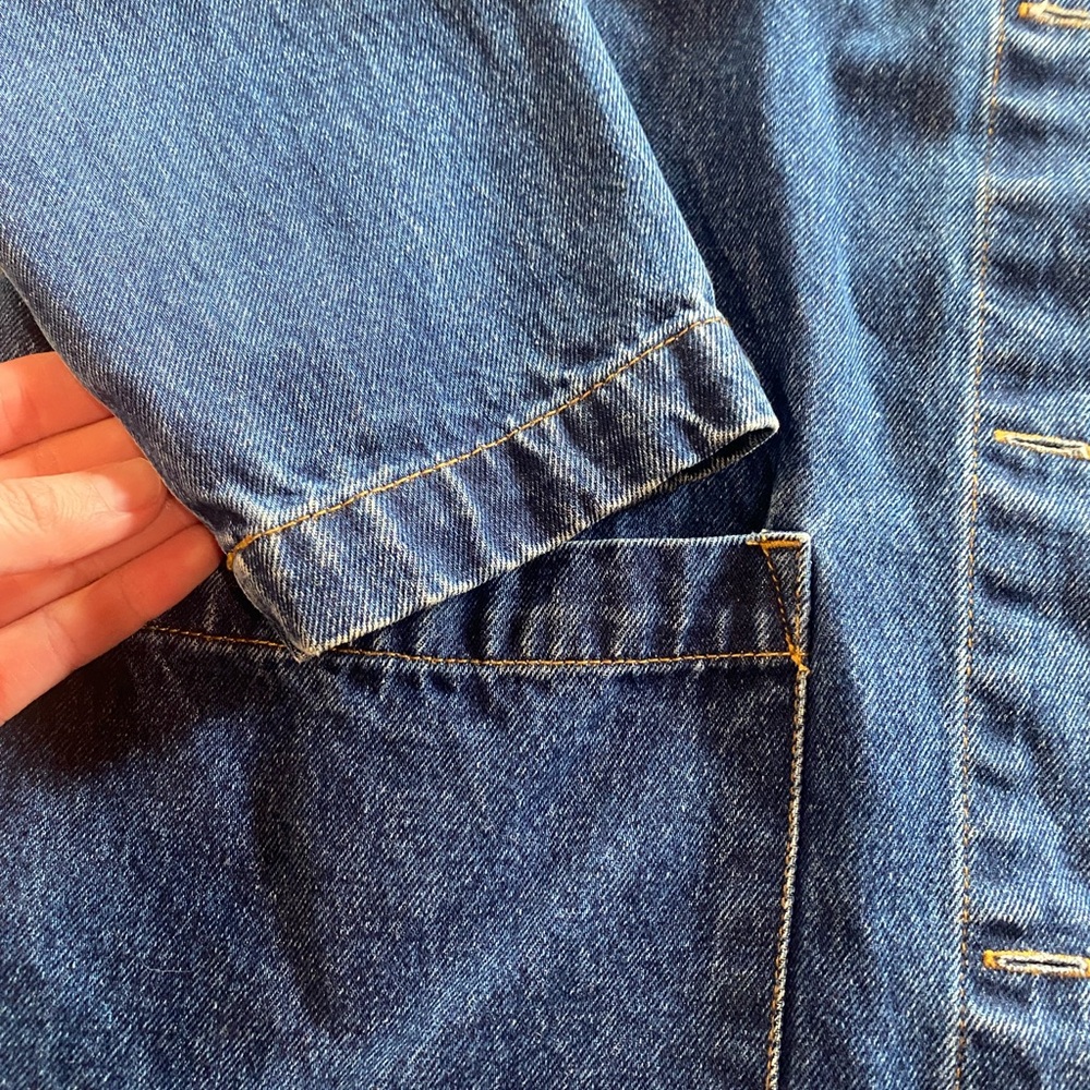 Vintage Cabin Creek Medium Wash Blue Denim Barn Jacket - Picture 5 of 10